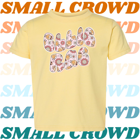 Groovy Chick Name tee - Butter