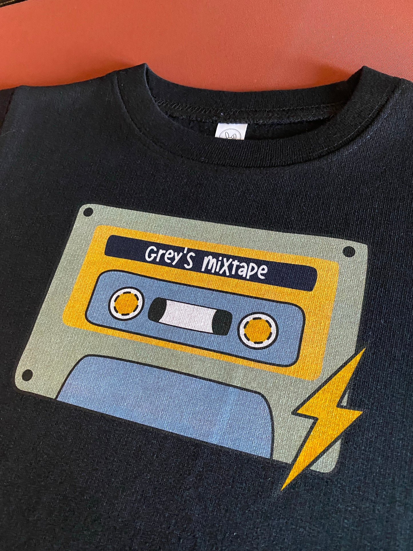 Mixtape Name Tee - black short sleeve