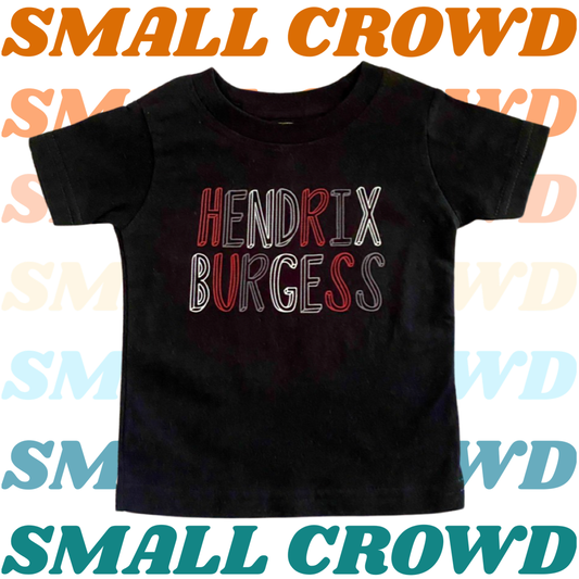 JUNO RED Name tee - black TEE