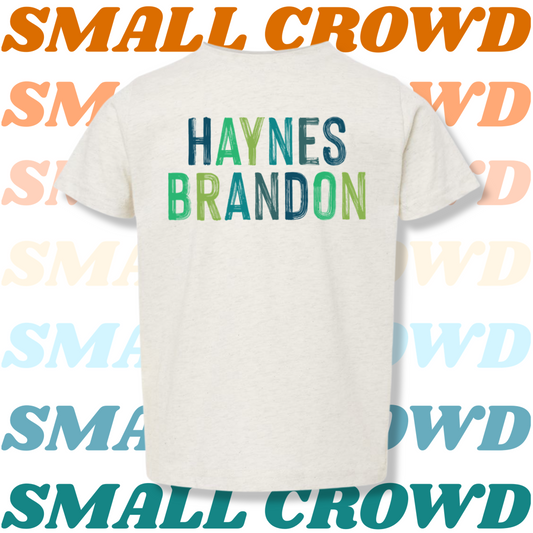 OG #2 Name tee - Heather Natural