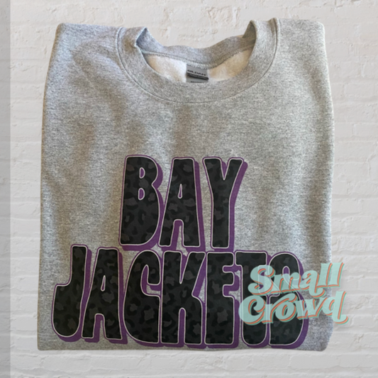 Black Leopard School Sweatshirt