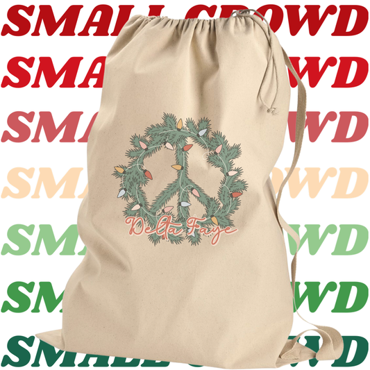 Santa Sack - peace wreath
